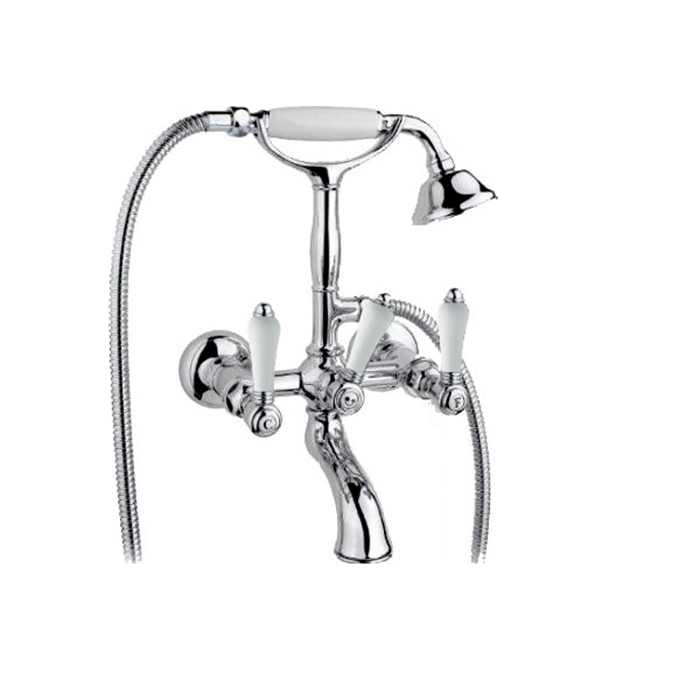 Nicolazzi 1402CR78 Смеситель для ванны с ручным душем со стены *PETIT MONT BLANC*