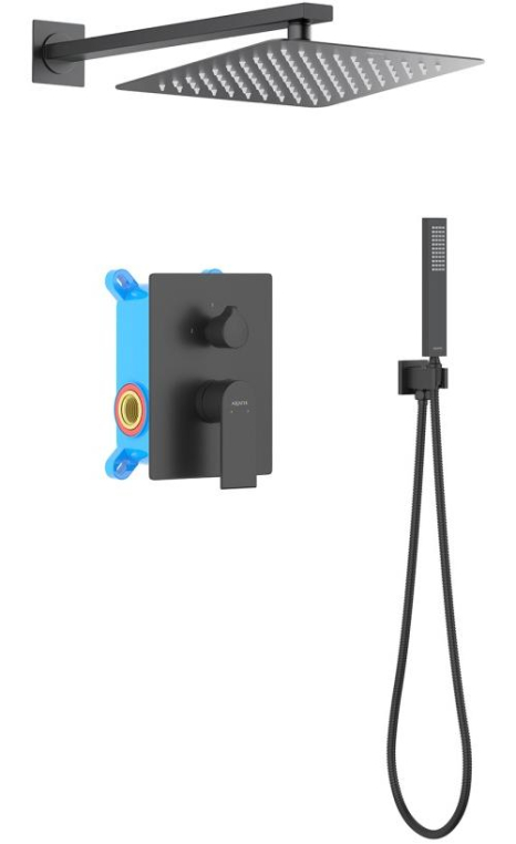 Душевая стойка Aquatek Лира AQ1472MB черный