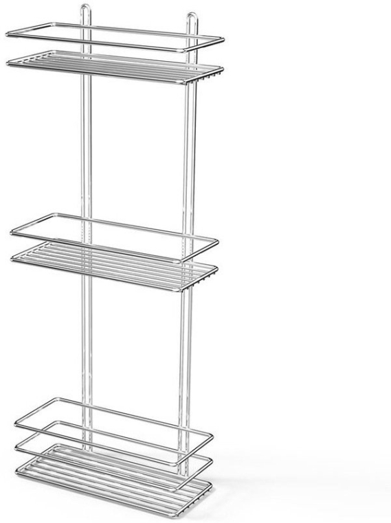 Полка в ванную прямая 3 яруса Tekno-tel LM006