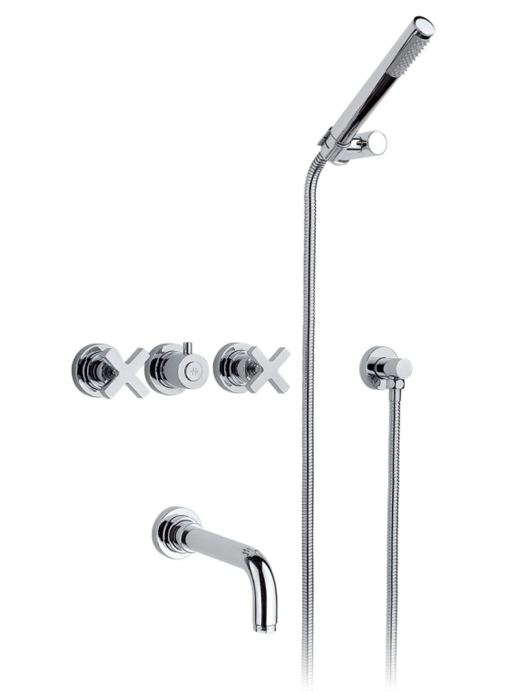 Встроенный смеситель для ванны Nicolazzi  M.CROCE 2203CR27 с ручным душем