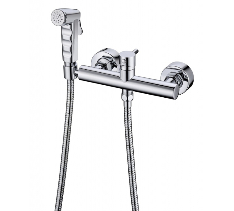 Смеситель с гигиеническим душем Bravat, хром Bravat D9140CP-RUS