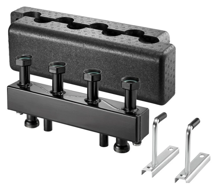 Коллектор распределительный Oventrop Regumat 1 1/2" на 4 выхода, сталь (1351584)