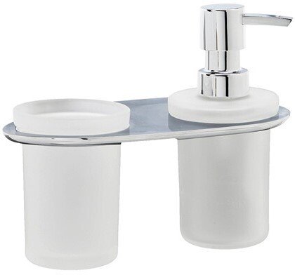 Дозатор для жидкого мыла со стаканом WasserKraft Kammel K-8389