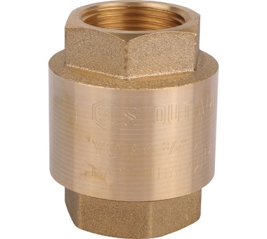 STOUT  3/4 Клапан обратный пружинный муфтовый с пластиковым седлом (SVC-0012-000020)