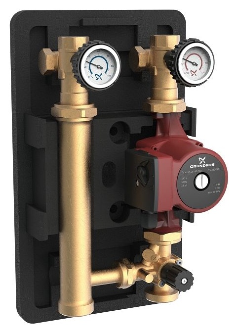 Насосная группа Grundfos HEATMIX M25 UPS 60 со смесителем (99309084)