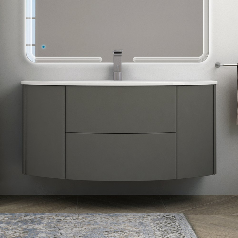 Тумба с раковиной Cezares Eden 120 grigio talpa opaco (54407+82368)