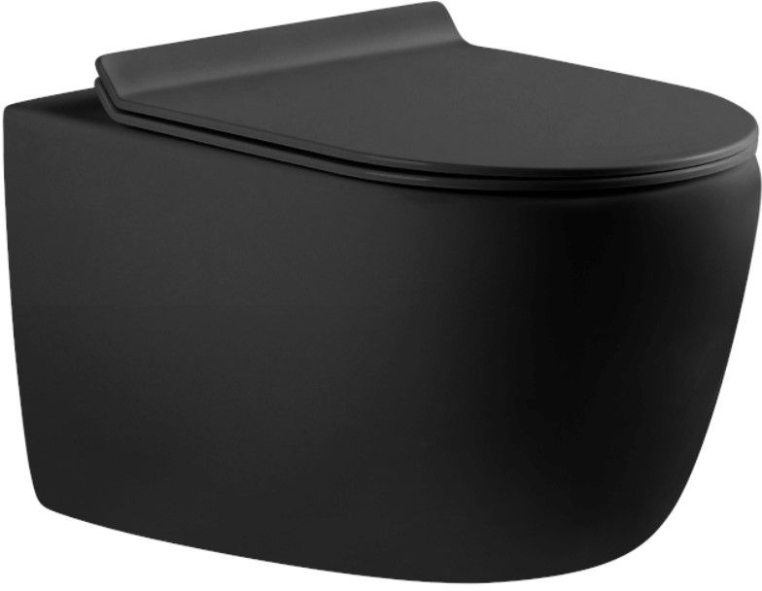 Подвесной унитаз Aquanet Cetus с микролифтом, безободковый Cetus-BW BL-102N-WHT