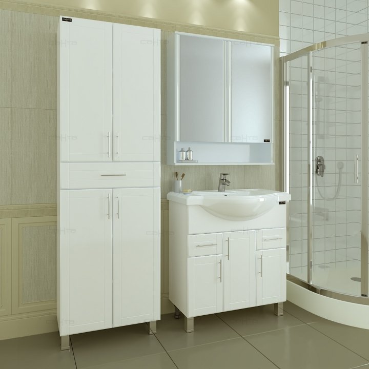 Комплект мебели СанТа Дублин 80 с 2 ящиками (223008+Classic80+700180)