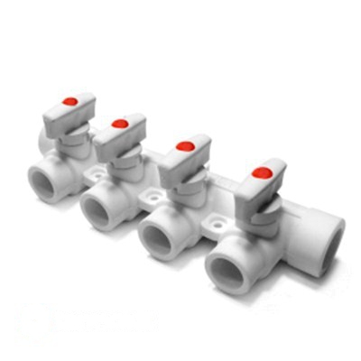 Pro Aqua PP-R Коллектор 25x20 с 3 выходами серый (PA6710308PG)
