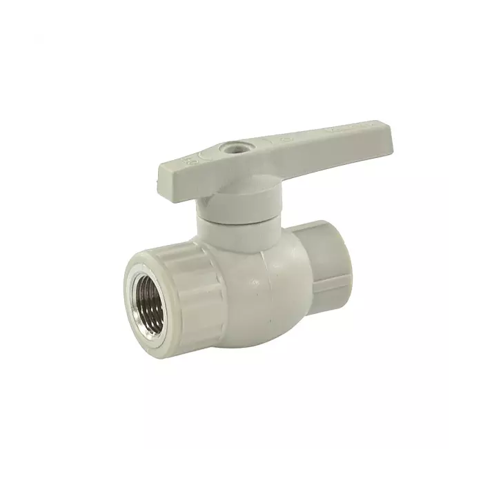 Кран шаровой PP-R серый Дн 20х1/2" ВР VALFEX 10142012Г