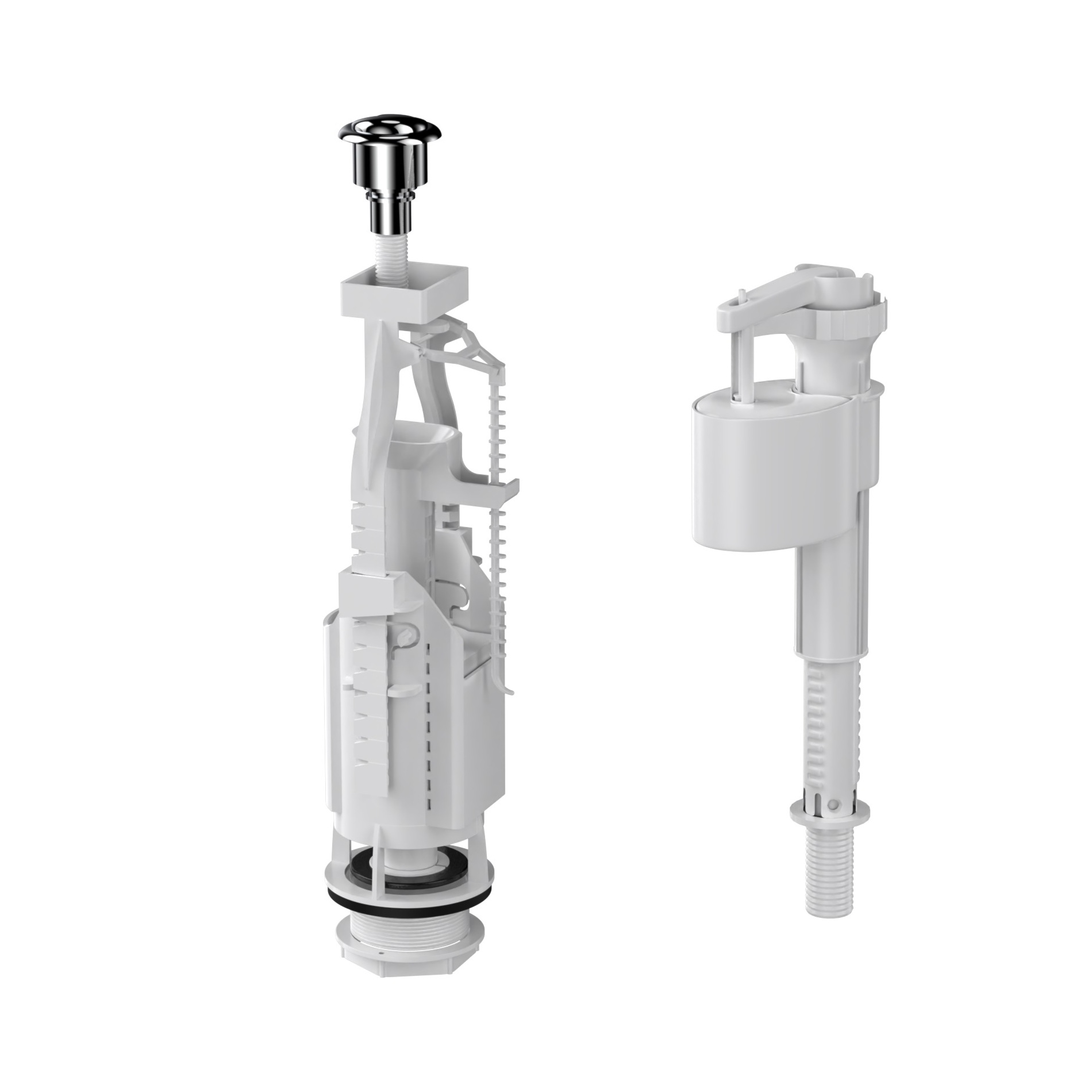 Комплект арматуры Eko 23 двухкнопочный, нижний клапан