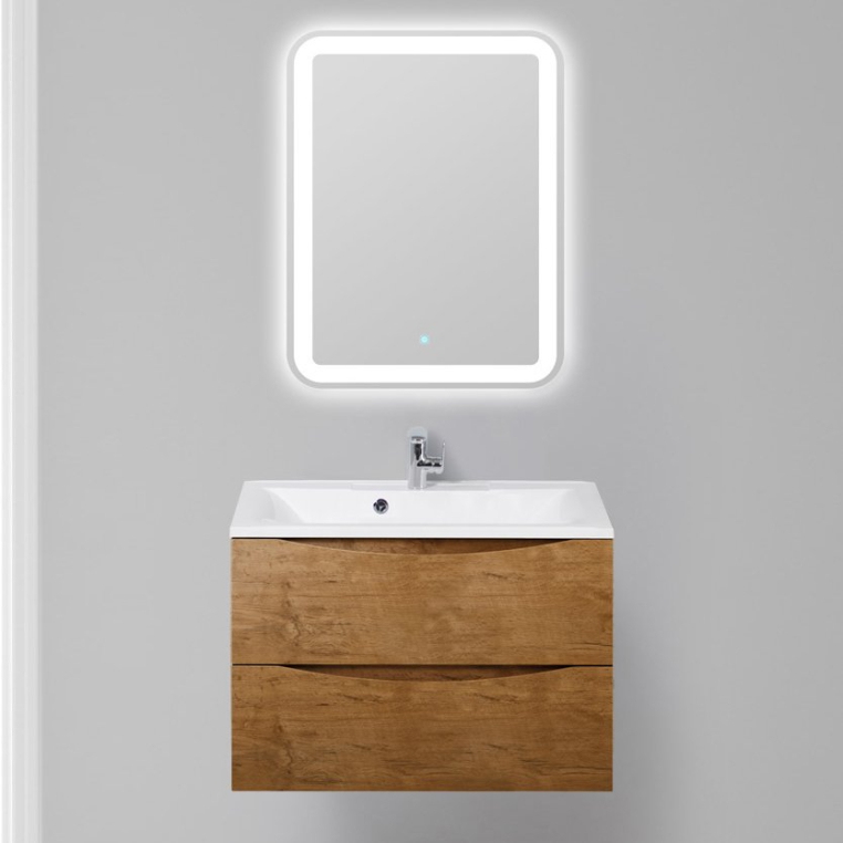 Комплект мебели BelBagno Marino 80 rovere nature (MARINO-800-2C-SO-RN-P+BB800/450-LV-MR-PR+SPC-MAR-600-800-LED-TCH)