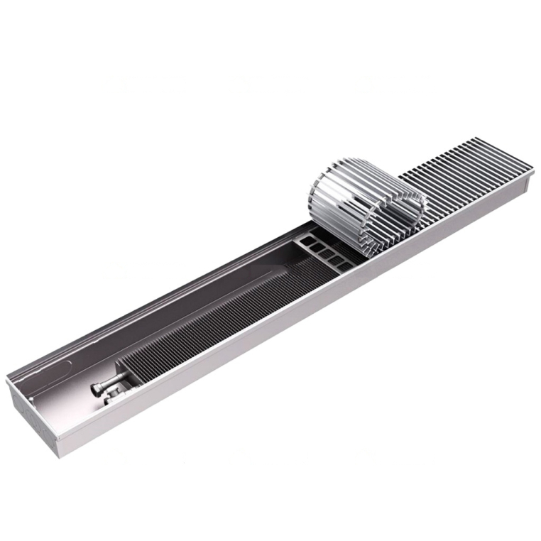 Конвектор внутрипольный RCN2-1000-0826240 ROMMER (Решётка роликовая, анодированный алюминий)