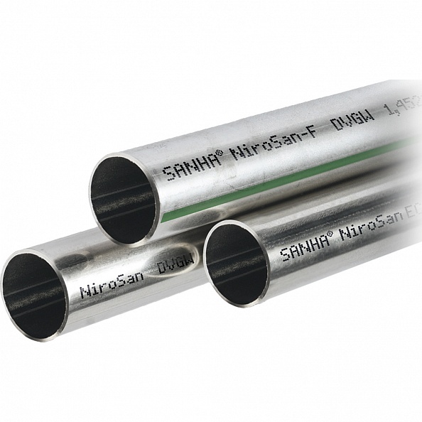 Труба Sanha 9650 NiroSan ECO 35x1,0 системная труба нержавеющая сталь (штанга 3м) (6965035)