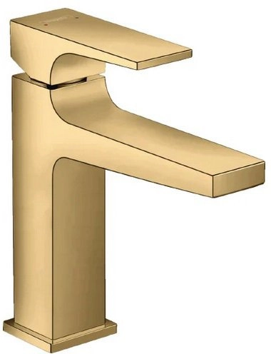Смеситель для раковины Hansgrohe Metropol 110 со сливным клапаном Push-Open 32507990 золото