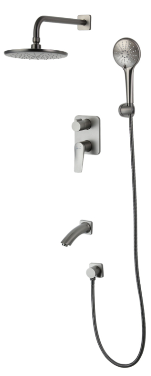 Смеситель для ванны и душа LEMARK Bronx LM3722GM, встраиваемый