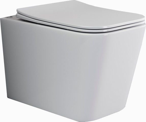 Подвесной унитаз Ceramica Nova Cubic с микролифтом, безободковый CN1806