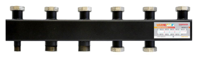 Warme коллектор WKS 85 с накидными гайками 1 1/2", на 4 выхода (WKS85.4F)