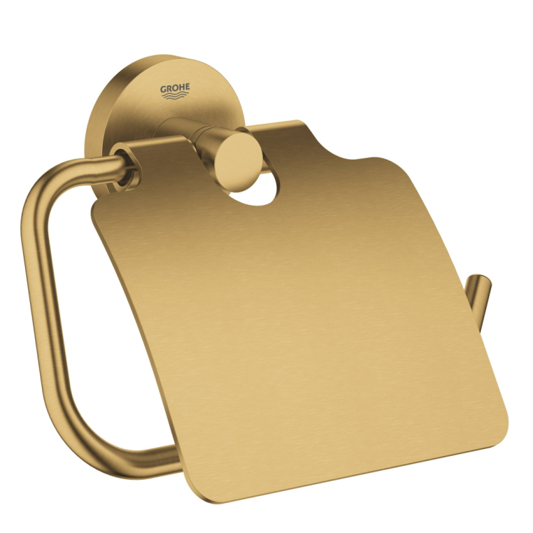 Держатель для туалетной бумаги с крышкой GROHE Essentials 40367GN1 холодный рассвет матовый