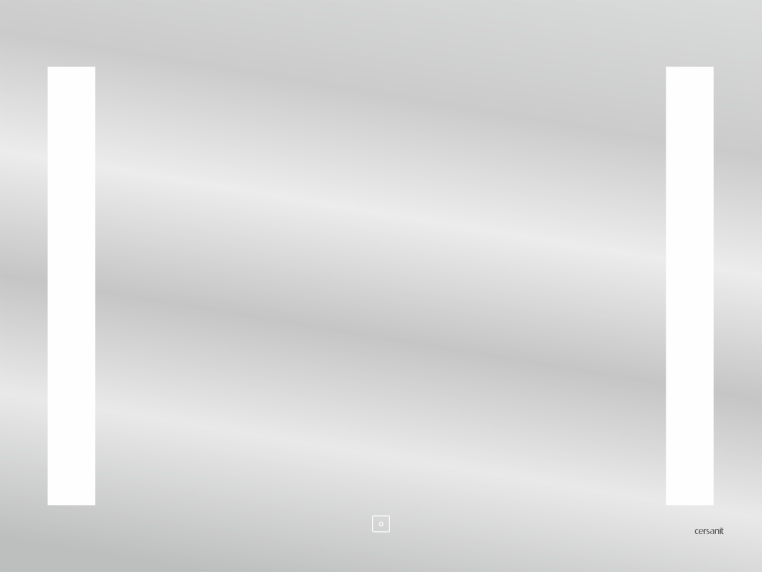 Зеркало Cersanit Led 020 base 80*60, с подсветкой, Сорт1 прямоугольное (KN-LU-LED020*80-b-Os)