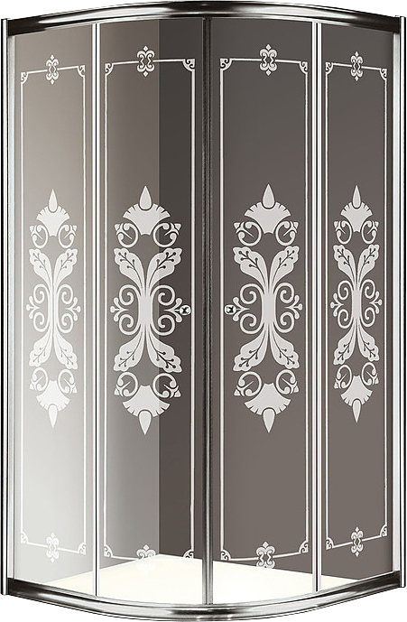 Душевой уголок Cezares Giubileo 80x80 GIUBILEO-R-2-80-SCORREVOLE-CP-Cr