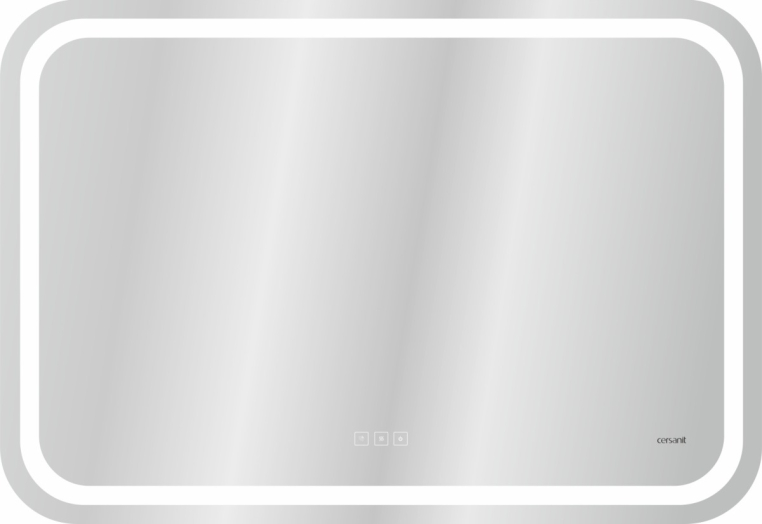Зеркало Cersanit Led 051 pro 80*55, с подсветкой, антизапотевание, ф-ция звонка, Сорт1 прямоугольное (KN-LU-LED051*80-p-Os)