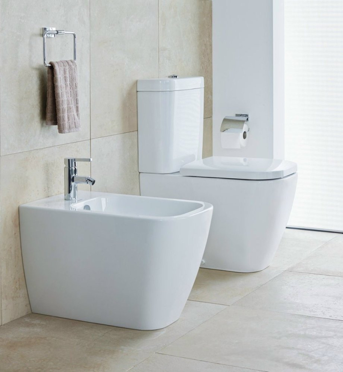 Напольный унитаз Duravit Happy D.2 с микролифтом 2134090000+0064590000