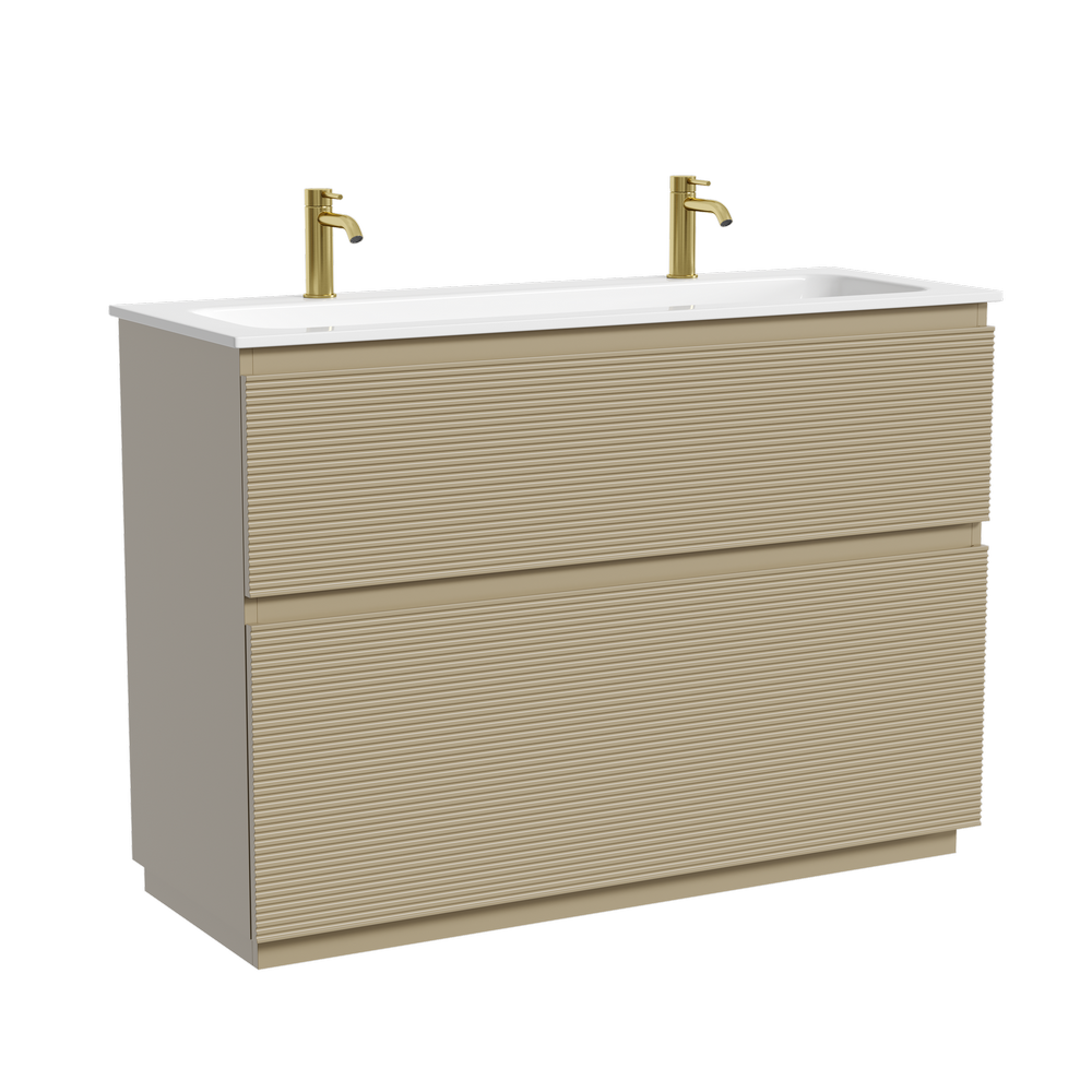 Тумба напольная SANCOS Folk Floor 1190х445х850, c двумя ящиками оснащенными доводчиками, Капучино, арт.FL120FCP