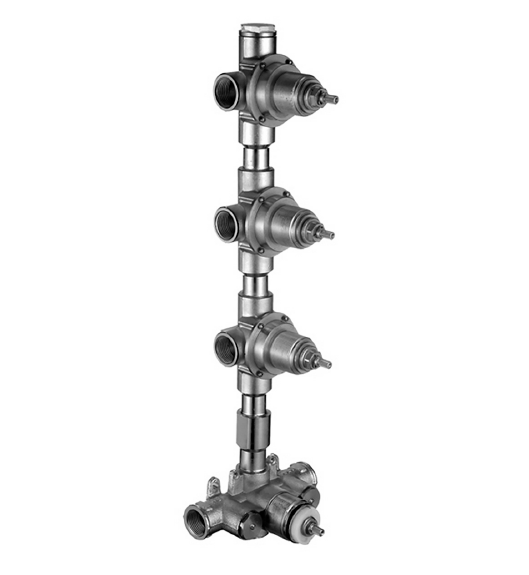 Fantini 1700A303A Внутренняя часть термостатического смесителя для душа 3/4&quot; с 3 выпусками