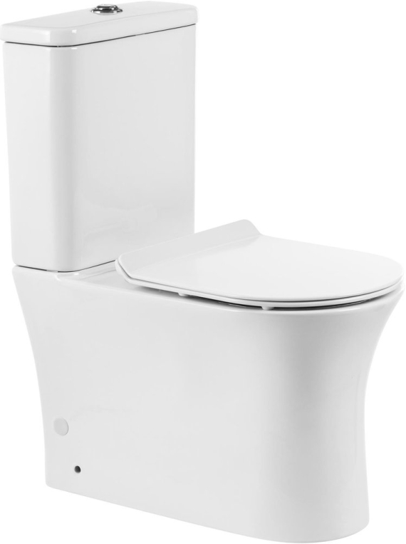 Напольный унитаз BelBagno Ancona с бачком, безободковый BB1224CPR-P+BB1224T