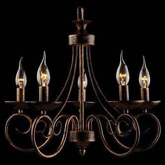 Подвесная люстра Eurosvet Provence 22404/5 черный с золотом