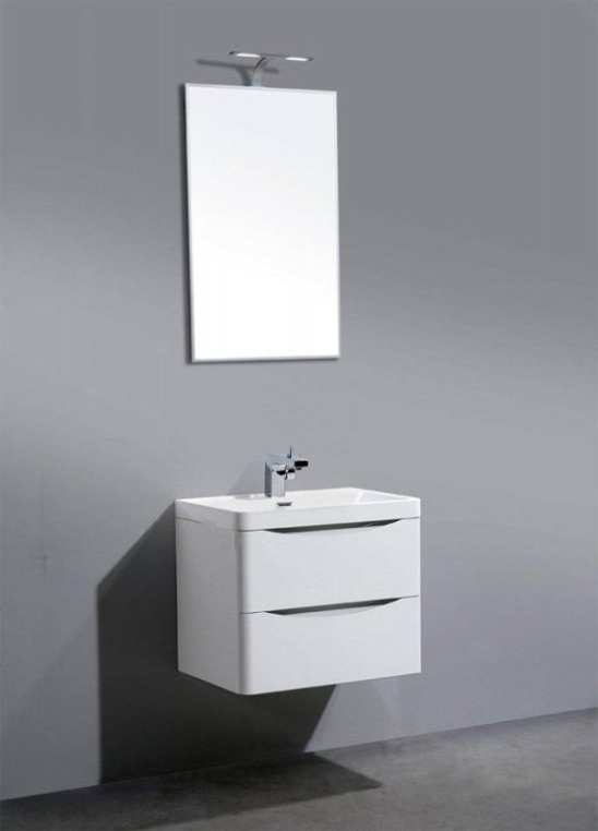 Комплект мебели BelBagno Ancona-N 80 bianco lucido подвесная (ANCONA-N-800-2C-SO-BL+EA-800-LVB+SPC-2A-DL-BL-900)