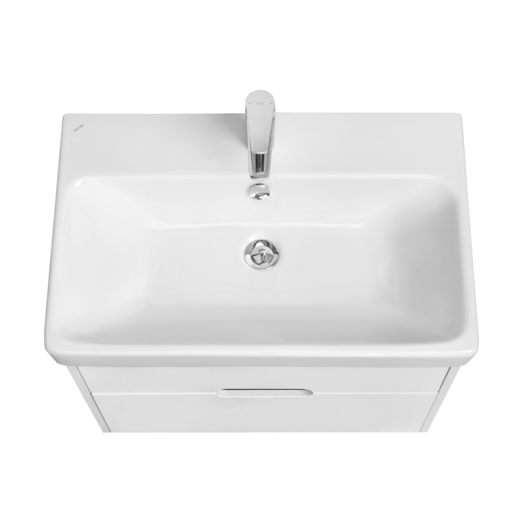 Тумба с раковиной Aquaton Оливия 70 1A2543K0OL010  белый матовый