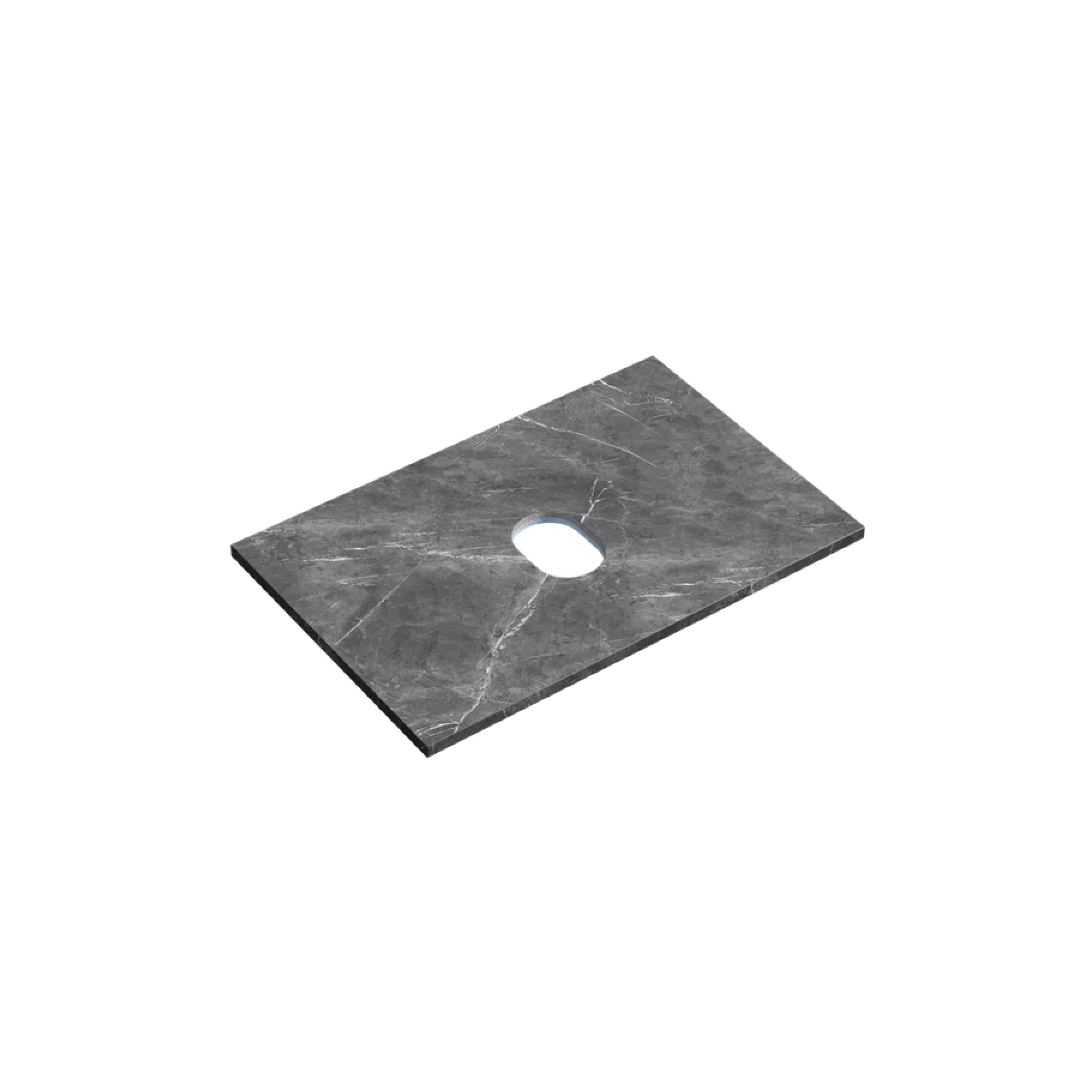 Столешница для ванной комнаты SANCOS 700х460, цвет black sky, арт. TT70A1