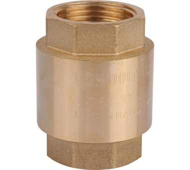 STOUT  1" Клапан обратный пружинный муфтовый с пластиковым седлом (SVC-0012-000025)