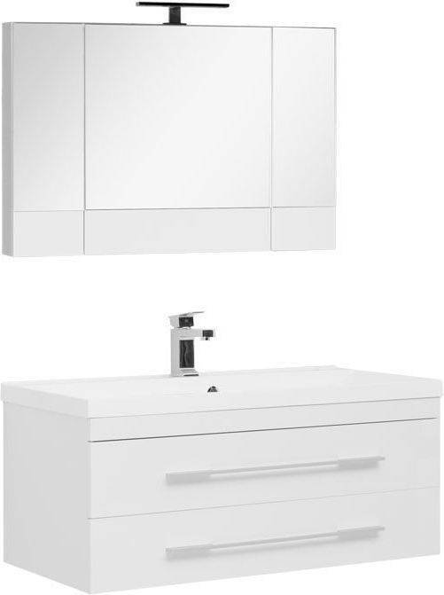 Комплект мебели для ванной Aquanet Нота NEW 100 белый (камерино) 00230303