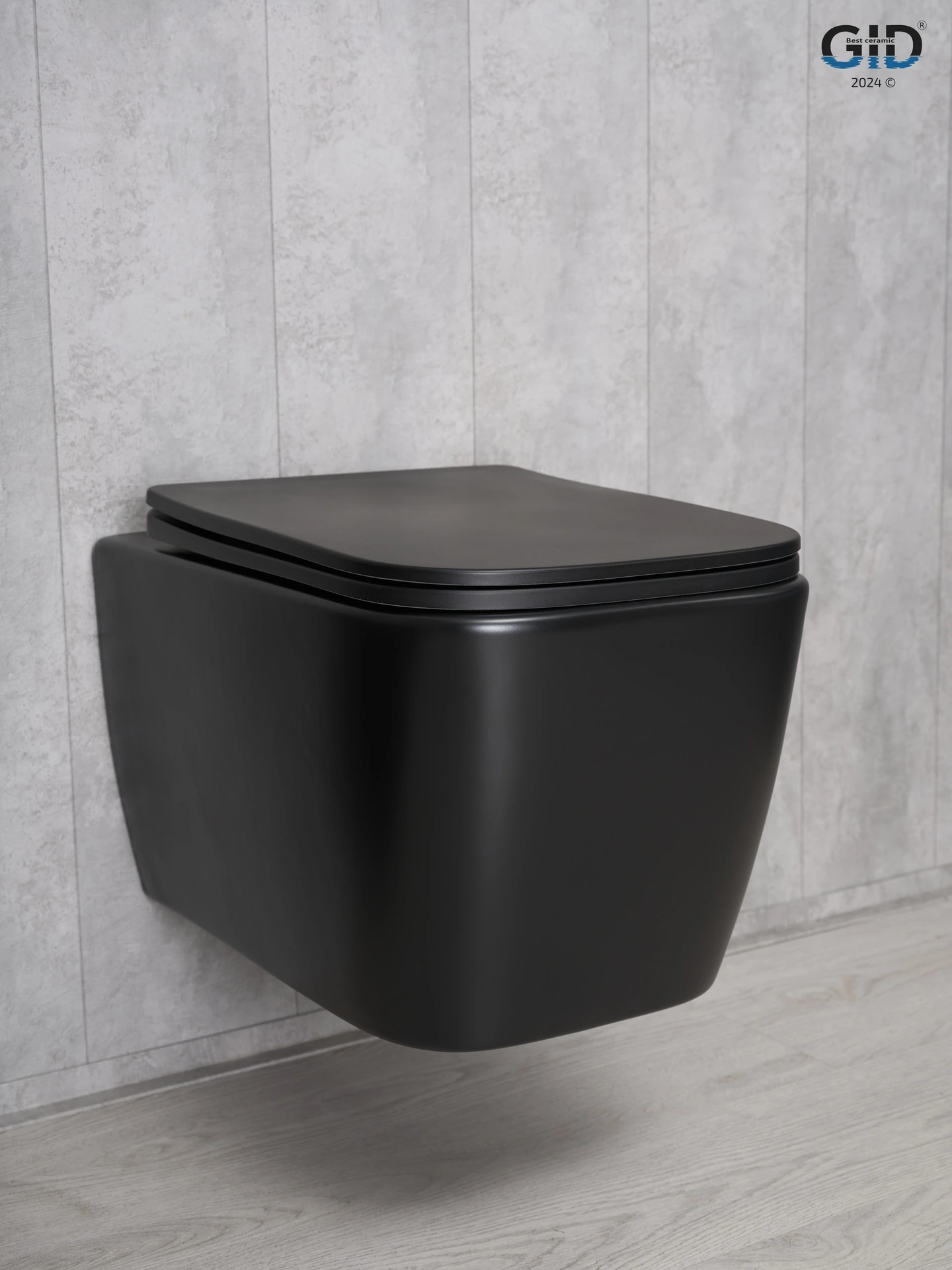 Унитаз подвесной Gid Tr2140Bm 62255Y черный матовый 51x35x37.5