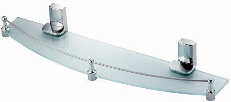 Полка стеклянная с бортиком WasserKraft Leine K-5044
