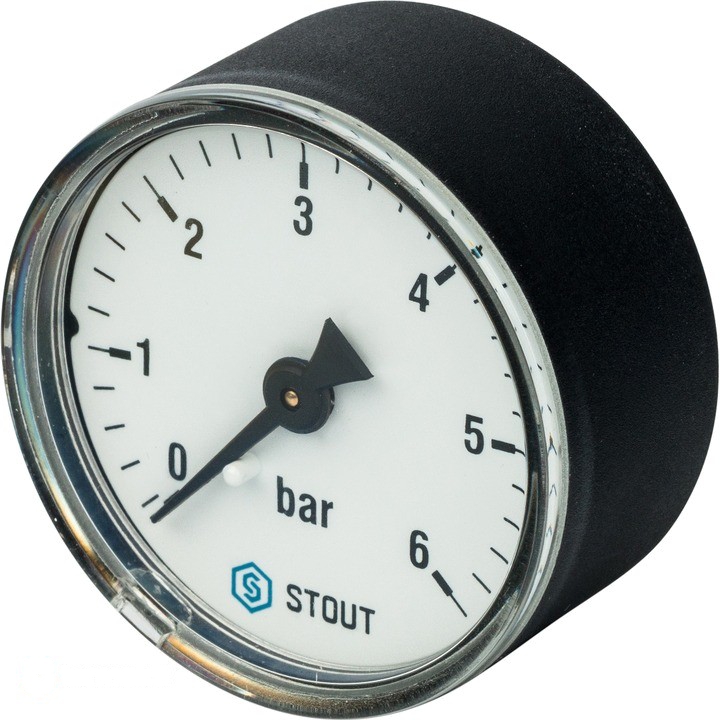 Stout Манометр аксиальный MDA 50/6 х 1/4 (SIM-0009-500608)