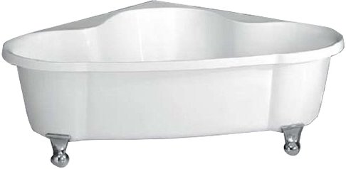 Акриловая ванна BelBagno 150х150 BB07+BB-LEG-BALL-CRM с ножками