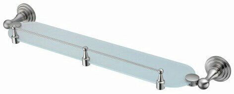 Полка стеклянная с бортиком WasserKraft Ammer K-7044