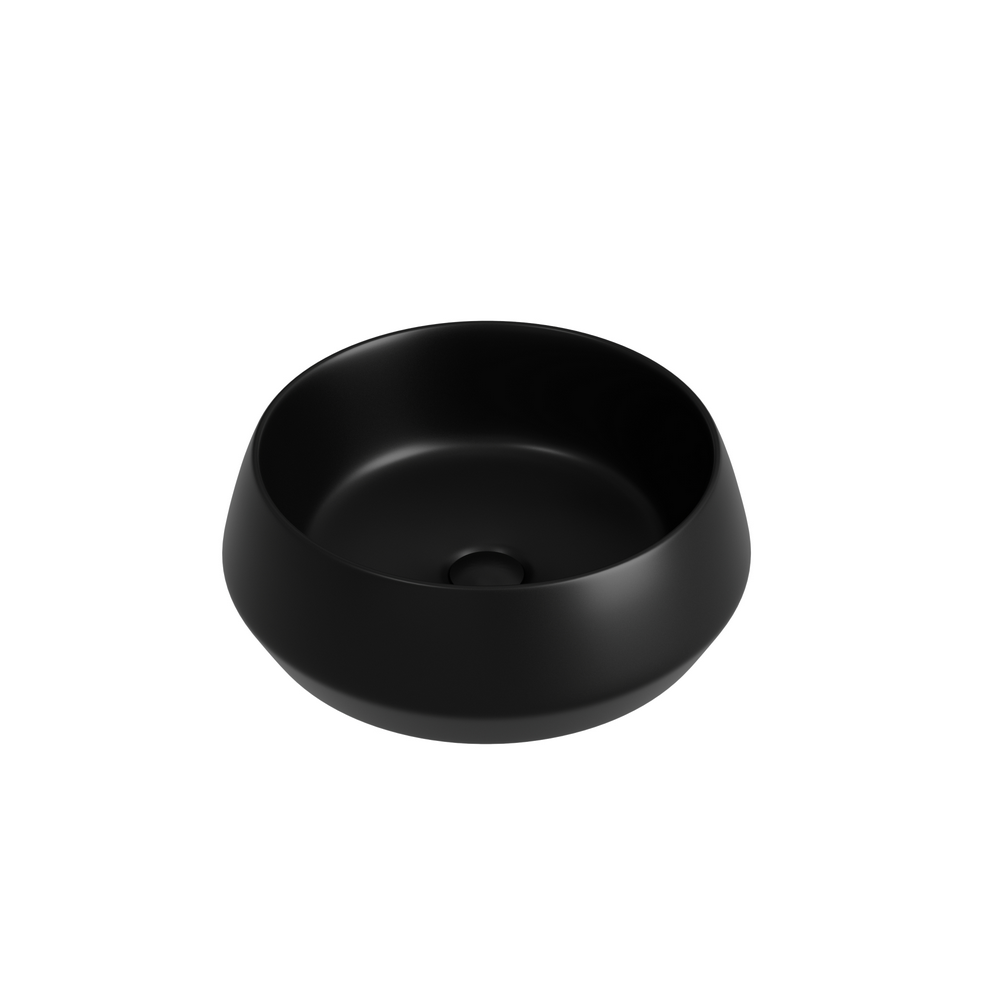 Раковина накладная круглая CERAMICANOVA Maya, 400x400x140, цвет черный матовый, арт CN12004MB