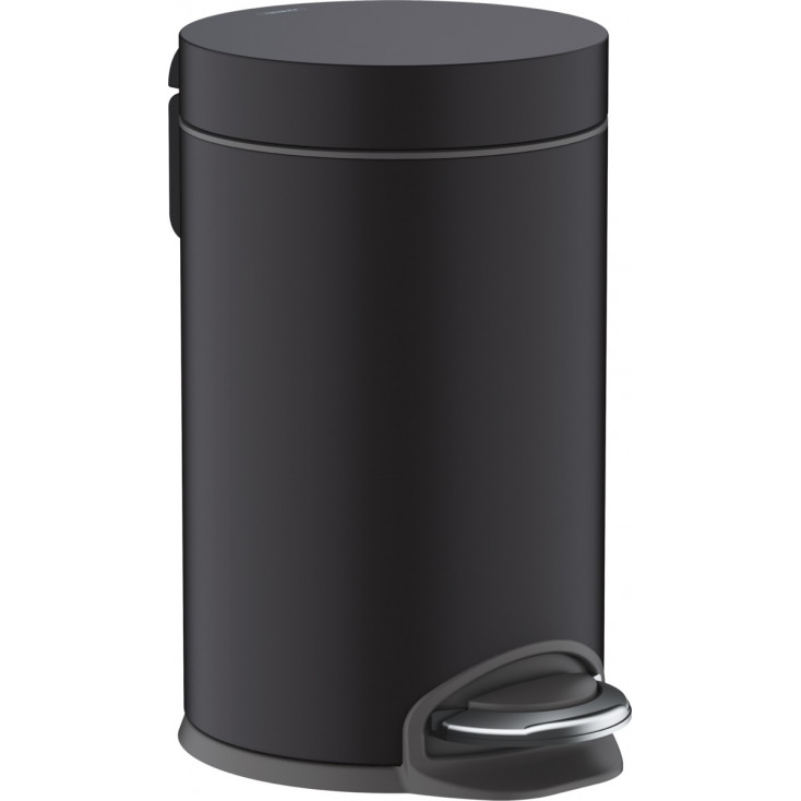 Корзина для мусора с педалью 3 л Hansgrohe AddStoris 41775670 черная матовая