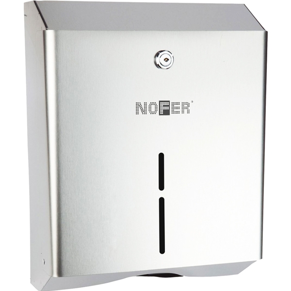 Диспенcер для бумажных полотенец Nofer 04010.B антивандальный, глянцевый