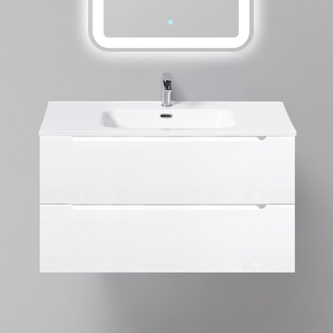 Тумба с раковиной BelBagno Etna 90 bianco opaco (ETNA-900-2C-SO-BO-P+BB900ETL)