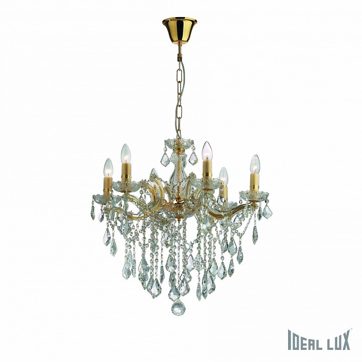 Подвесная люстра Ideal Lux FLORIAN FLORIAN SP6 ORO