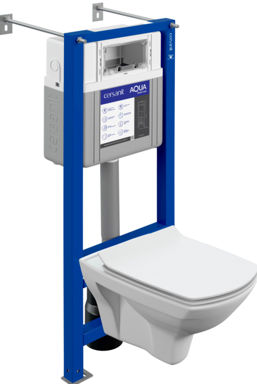 Комплект унитаза с инсталляцией Cersanit Carina XL CO DPL EO slim инсталляция AQUA SMART M40 (63533)