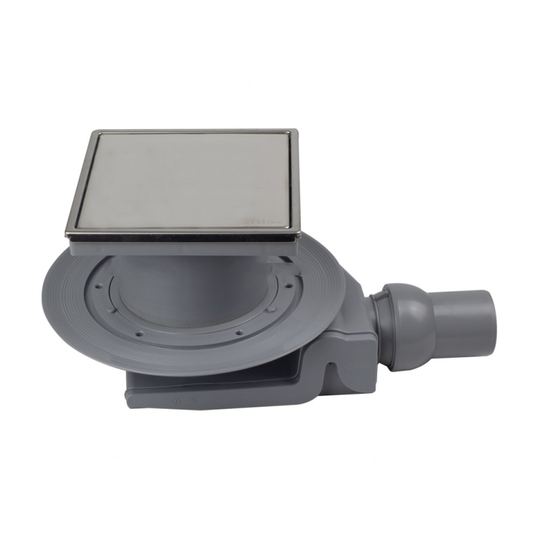 13702566 Pestan Точечный трап Confluo Standard 10х10 Plate 8 2in1 1 выход, ультранизкая с мокрым затвором (горизонтальный выпуск)