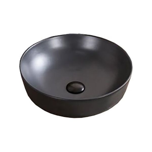 Раковина накладная BelBagno BB1315-H301 чёрная матовая