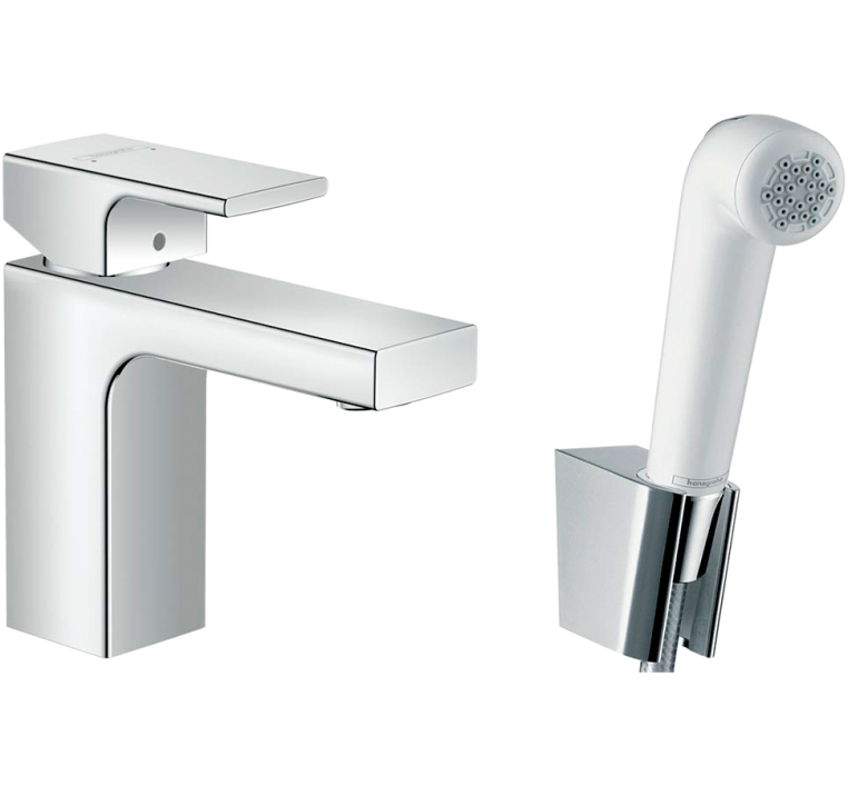 Набор раковины Hansgrohe Vernis Shape 71216000 с гигиеническим душем, хром
